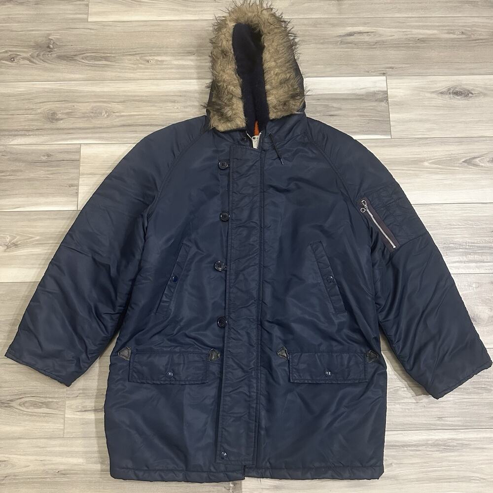 Vintage 1970s US Military Antarctic Full Zip Jacket N3-B Style Snorkel Parka 60s